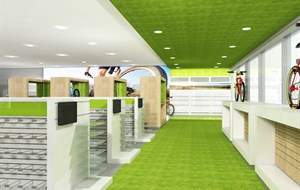 Cycle shop concept interior 1